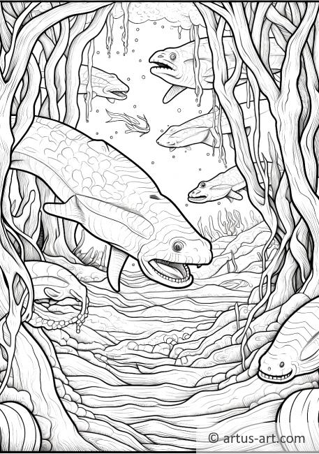 Eels Coloring Page